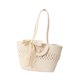 thumbnail image 4 of Bolso tote tejido estilo boho moderno y sencillo para mujer, regalo para mujer, bolso de hombro a la moda Blanco, 4 of 9