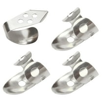 Pungan Thumb Pick 4pcs Stainless Steel Finger Picks Set for Guitar Banjos,1.38"X0.55"X0.55"