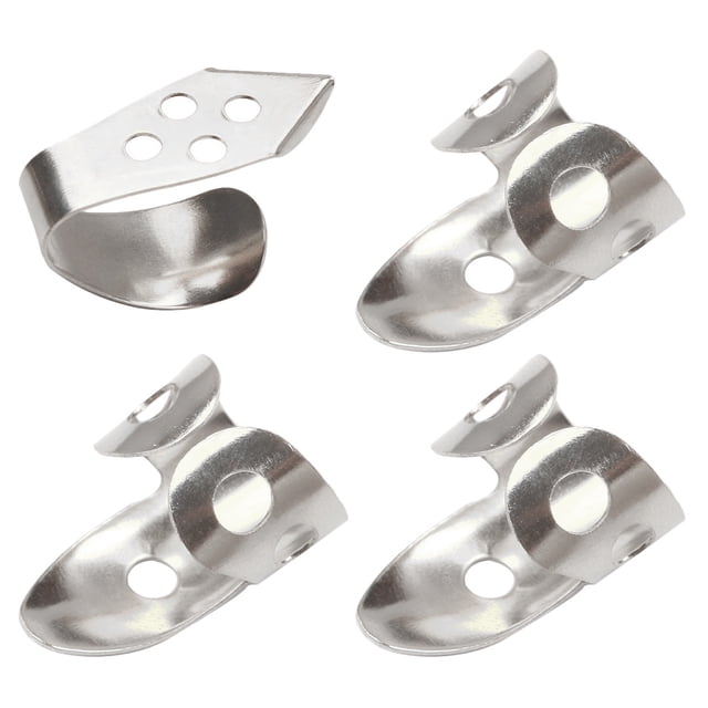 4 Pcs Choix de Pouce Banjo Réglable pour Guitare à Doigts Creusés