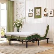FlexiSpot Memory Foam Mattress – Bamboo Viscose Cover, 3-Layer Cooling Gel Infusion, Green Tea Support, Medium Firm, CertiPUR-US Certified, Machine-Washable, Bed-in-a-Box