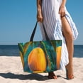 thumbnail image 6 of Honeii Mango In The Rain for Tote Bag with Adjustable Strap,Beach Bag, Waterproof Sandproof Beach Tote Bag, Large Capacity Foldable Beach Bags, 6 of 7