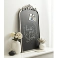 thumbnail image 6 of Kate and Laurel Arendahl Arch Chalkboard, Silver, 19 x 31, Framed Arched Ornate Vintage Magnetic Chalkboard for Unique Display, Decoration, and Organization, 6 of 7