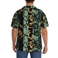 thumbnail image 3 of Kdxio Men's Hawaiian Shirt for Men Short Sleeve Shirt Lilies Flowers Summer Casual Holiday Beach Button Down T-Shirts, 3 of 7