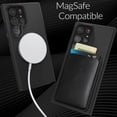 thumbnail image 4 of Samsung Galaxy S24 Ultra Case, Double Layer Rugged Protective Cover with Magnetic MagSafe Compatible, Anti-Slip, Black, 4 of 7