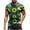Army Green, variant on IROINNID Men's Floral Printed Short Sleeve Easy Care Daily T-shirt