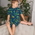 thumbnail image 4 of Fotbe Little Pirate Crocodile Pijama Estampada de 2 Piezas para Niños – Ropa de Dormir de Manga Corta Cómoda para Niños y Niñas, Camiseta y Shorts de Algodón-X-Large, 4 of 6