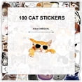 thumbnail image 2 of 100 pegatinas de grafiti de gatitos y cachorros adorables para teléfono móvil, taza de agua, ordenador, pegatinas impermeables para tienda de campaña, 2 of 5