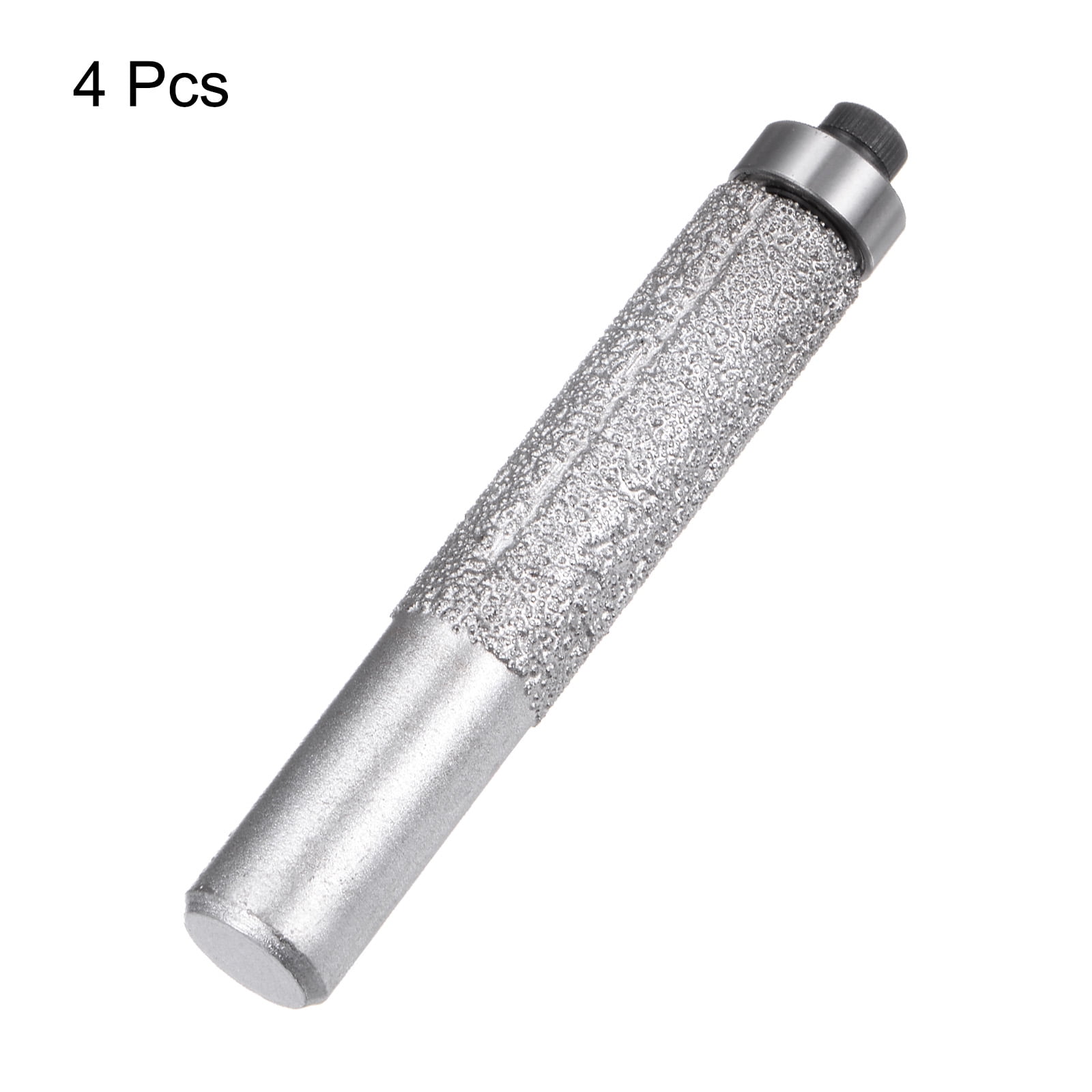 4 Pcs Diamond Profile Router Bit 13.3mm Dia Brazed Cylinder Profile Wheel for Marble Quartz Stone Tile