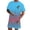 Z5-Sky Blue, variant on FUZHIQ Loose Fit Casual Men's Ombre Gradient 2 Piece Outfit Set Sunset Tree Print Short Sleeve T-Shirt & Shorts Summer Beach Holiday Outfit,XL