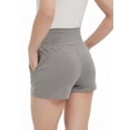 thumbnail image 5 of Yawrut Maternity 3Pack Yoga Shorts High Waist Over Bump, Soft Stretchy Pregnancy Lounge Shorts with Pockets, 5 of 8