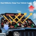 thumbnail image 5 of Psesaysky Windshield Sun Shade Compatible with Car SUV Off-road Vehicle 52.95"x16.14" Folding Front Window Sun Shade for Car Accessories (Mexican Sugar Skull), 5 of 7