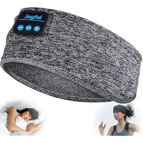 Sleep Headphones Bluetooth 5.3 Headband, Sports Wireless Earphones Sweat Resistant Earbuds with Ultra-Thin HD Stereo Speakers, Sleep Mask for Running,Workout, Yoga,Insomnia,Travel Cool Gadgets Gifts