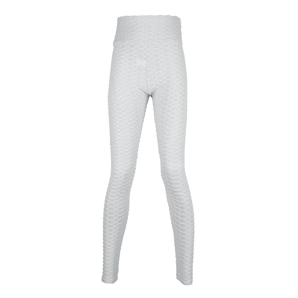 Ximing Women High Waisted Yoga Pants Scrunched Leggings Workout Run Liftm White S White S