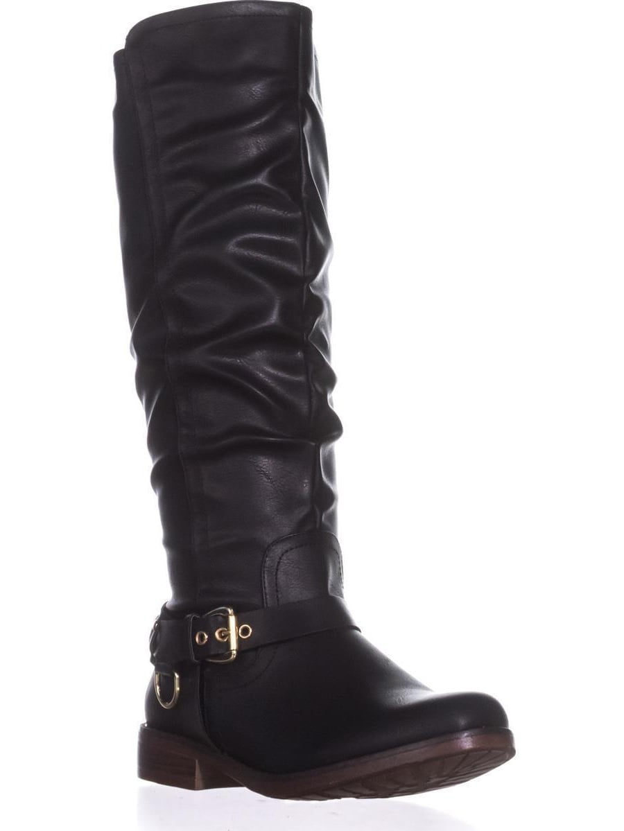 Womens XOXO Mauricia Wide Calf Riding Boots, Black