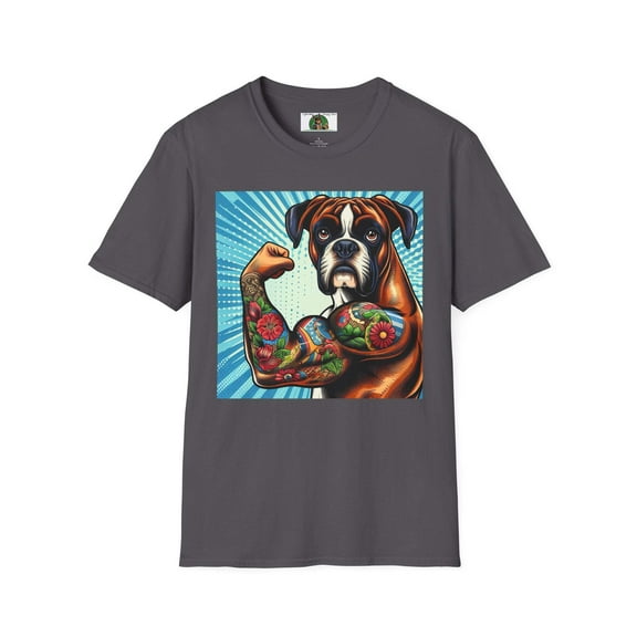 Boxer Tattoos Pop Art Unisex Softstyle T-Shirt