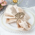 thumbnail image 5 of Efavormart 10 Pack | 4" Natural Wood Laser Cut Rose Design Boho Napkin Rings, Rustic Farmhouse Napkin Holders, 5 of 11