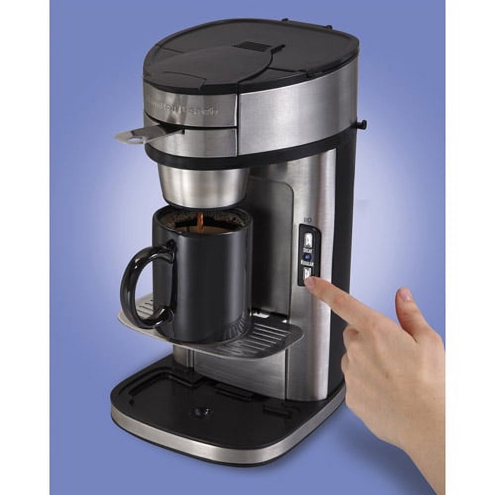 Hamilton Beach The Scoop Single Serve Coffee Maker, Stainless Steel | 49981 - image 3 of 10