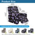 thumbnail image 7 of Xoenoiee Purple Butterfly Star Pattern Recliner Chair Cover, Stretch Recliner Covers, Washable Lazy Boy Recliner Chair Covers, Anti-Slip Furniture Protector Recliner Slipcovers for Dog Kid, 7 of 7