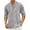 Gray Linen Henley T-Shirt, variant on Fashion Men's Long Sleeve Linen Henley Shirt Embroidered Mandarin Collar Tunic Tops Loose Fit Summer Beach Shirts Light Blue XXL