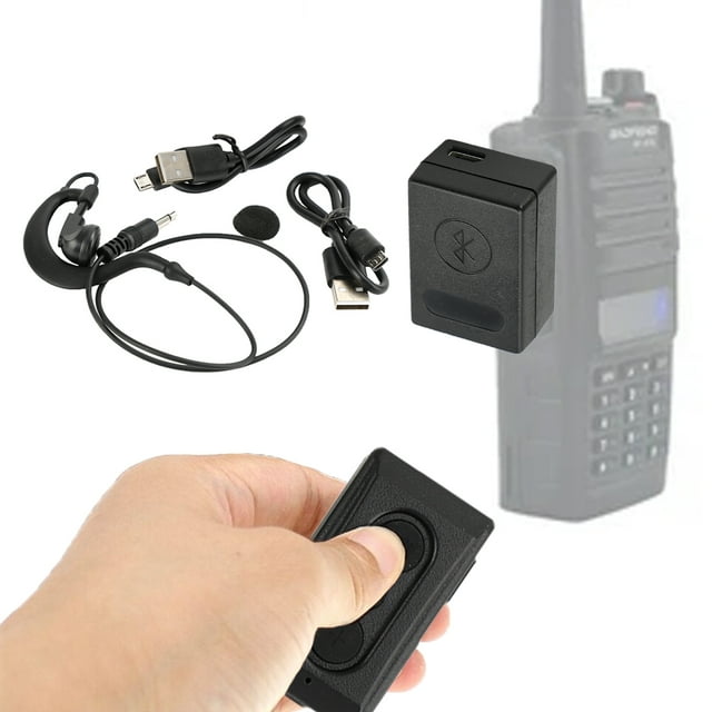 Manette d'Écouteur Sans Fil Bluetooth PTT, Adaptateur à Fiche K pour Baofeng 5R TYT