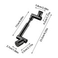 thumbnail image 3 of Upgraded Rotating Faucet Timnamy Faucet Attachment with 1440Â° Flexible Robotic Arm for Kitchen and Bathroom Water Use, 3 of 8