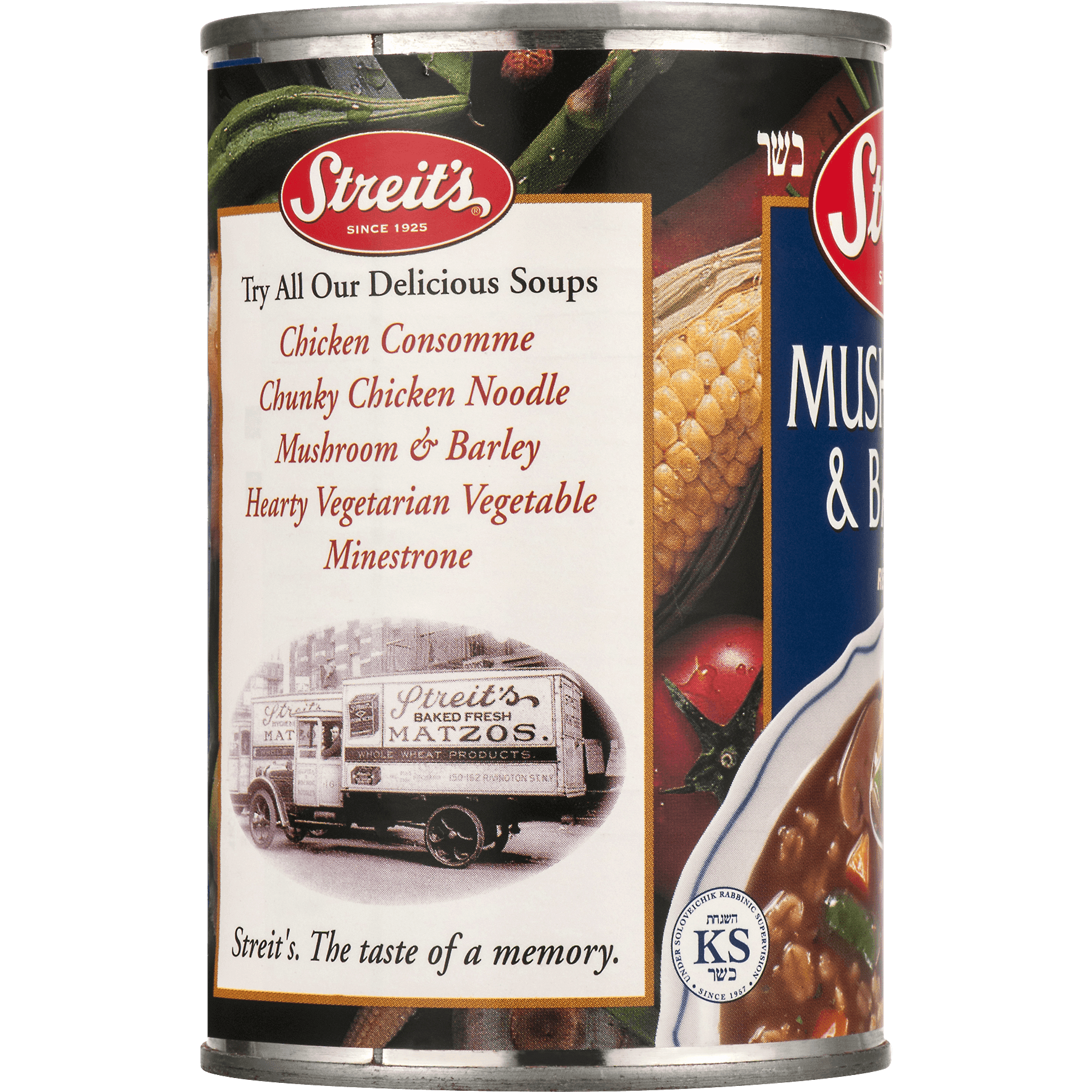 (4 pack) Streit's Mushroom & Barley Soup, 15 oz