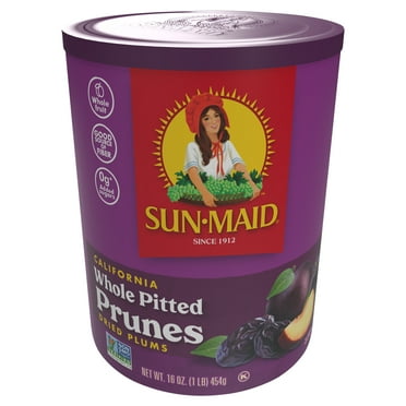 Sun-Maid® California Whole Pitted Prunes 16oz Resealable Canister