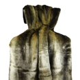 thumbnail image 1 of Plutus PB16446-9090-TC 90 x 90 in. Tissavel Volga Rabbit Faux Fur Handmade Throw Blanket - Bronze & Brown, 1 of 1