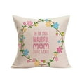 thumbnail image 2 of Bjutir Mother Day Linen Sofa Decoration Pillow Case Gift Cushion Cover Waist Pillow Case Letter Pillow Case, 2 of 4
