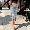 thumbnail image 2 of StSilkitty Capri Leggings for Women Striped High Waisted Stretch Cropped Yoga Pants Lightweight Breathable Casual Capris, 2 of 7