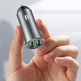 thumbnail image 4 of USB C Car Charger 54W Fast Car Charger PD 36W&QC3.0 Dual Port Car Charger Adapter, Super Mini All Metal Car Cigarette Lighter Adapter, 4 of 5