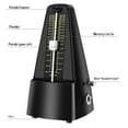 thumbnail image 3 of Pyramid Style Design Mechanical Metronome, Accurate Tempo Adjustment & Durable Spring Mechanism for Your Daily Music Instrument Practice, 3 of 4