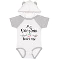 thumbnail image 3 of Inktastic My Grandma Loves Me Heart Grandchild Boys or Girls Baby Bodysuit, 3 of 5