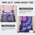 thumbnail image 6 of Purple Blue Tie Dye Pattern Apron-Garden Aprons for Women with Pockets-Cotton Linen Waterproof Kitchen Cooking Gardening Aprons Adjustable for Kitchen,Cooking,BBQ and Salon 33x27 Inch, 6 of 7