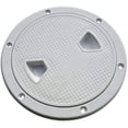thumbnail image 1 of 4''Marine Screw Out Deck Plate Inspection Hatch Plastic Access Boat RV, 1 of 4