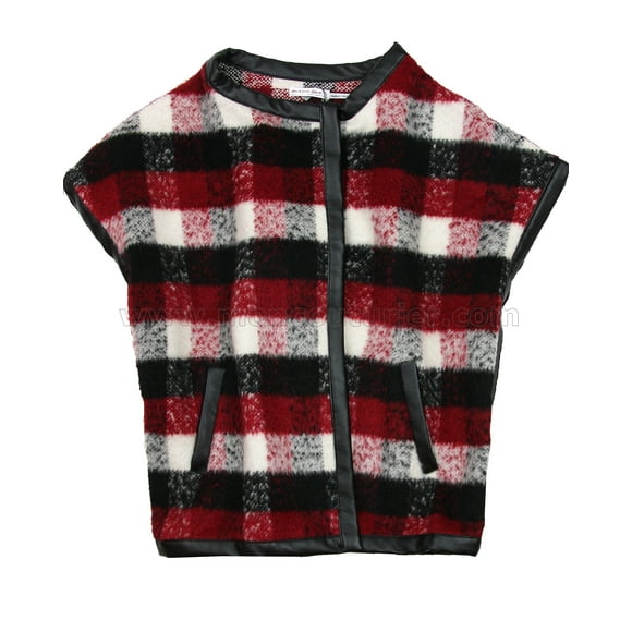 Deux par Deux Girls' Plaid Cape Call Me Maybe, Sizes 4-12 - 6