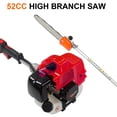 thumbnail image 2 of 52CC 2 Stroke Gas Pole Saw Pruner Pruning Saw Powered Extend Wood Tree Trimmer 112" Length 9500rpm, 2 of 8