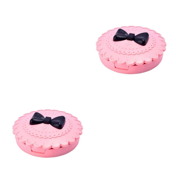 Seitruly Estuche de almacenamiento de pestañas de moda con espejo Caja de pestañas postizas pequeñas de tres niveles para mujeres Niñas sin espejo 2piezas Seitruly CBP162499