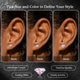 thumbnail image 6 of Titanium Screw Back Flat Back Stud Earrings for Women Men Simple Classic Helix Tragus Cartilage Earlobe Hypoallergenic Titanium Screw On Back Stud Earrings for Sensitive Ears, 6 of 6