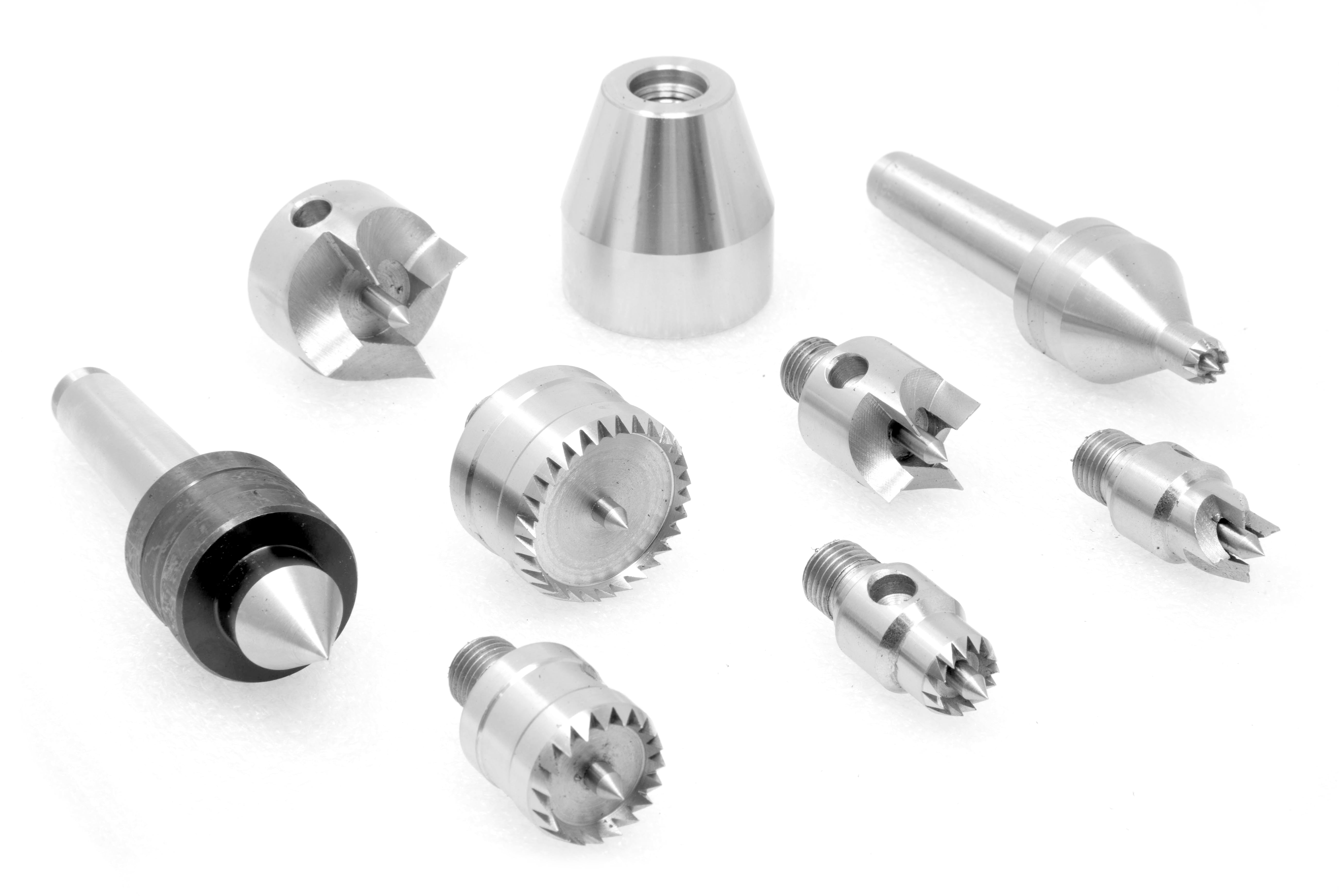 WEN 9-Piece MT2 Wood Lathe Drive and Live Center Kit with Aluminum Case, LA0009