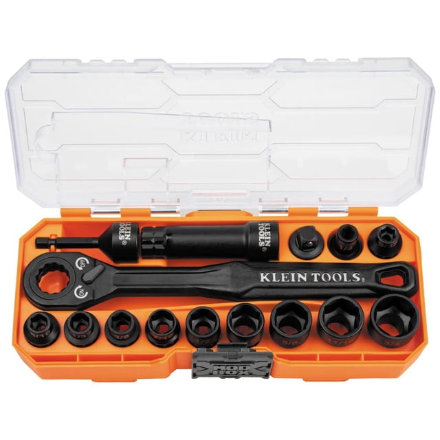 Juego de enchufes Klein Tools KNECT 65400 de 15 piezas Pass Through