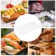 thumbnail image 4 of Bandeja para cubiertos para fiestas Platos para ensalada Bandeja para guardar toallas Plato para sushi Comida Cerámica blanca, 4 of 6