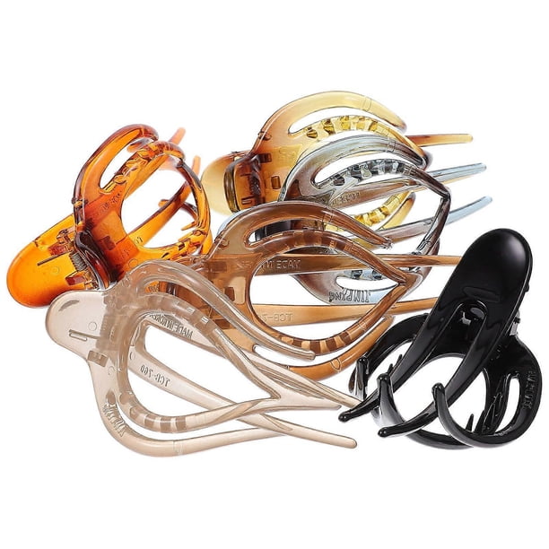 6pcs Womens Hair Clips French Hair Claw Clip Plastic Hair Claw Clips Hair Styling Tools