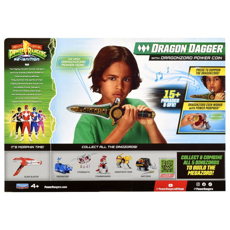 パワーレンジャー パワーダガー 海外 マイティモーフィン Hasbro IAIb Power Rangers, Role Play, Dragon Dagger, Green Ranger with Sounds