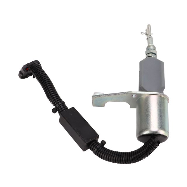 Solenoide de parada de combustible del motor, válvula solenoide de parada del motor Solenoide de parada del motor Diseño fácil de usar