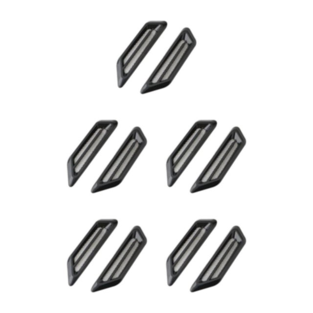 Riwesomey 1 par de rejillas de ventilación de ABS para coche, repuesto elegante Universal antioxidante, actualización modificada, pieza Type2 NO2