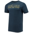 thumbnail image 2 of Men's Concepts Sport Heathered Charcoal/Navy Marquette Golden Eagles Meter Top & Pants Sleep Set, 2 of 5
