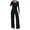 Black, variant on Wlynlyn Womens 2 Piece Outfits Matching Lounge Sets Fall Fashion Crewneck Sweatshirts Wide Leg Pants Sweatsuits