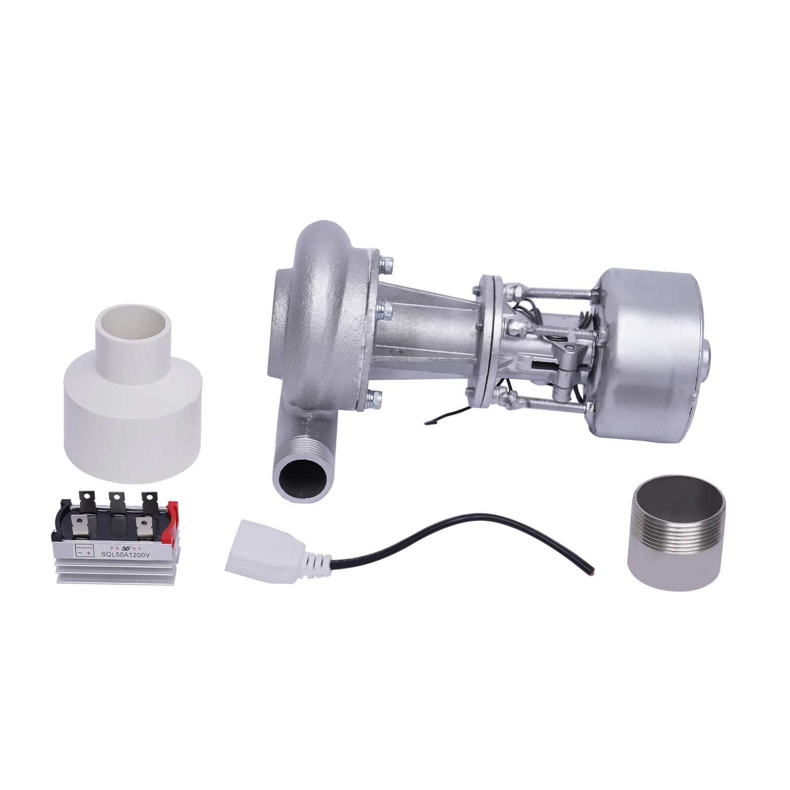 Miumaeov Micro Hydroelectric Generator Water Turbine Generator 500W 110V Hydroelectric Power Station Water Turbine Water Flow Generator with Monitoring for Outdoor