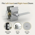 thumbnail image 4 of Mega Handles | Glamor Entry Door Lever | Polished Chrome, 4 of 4